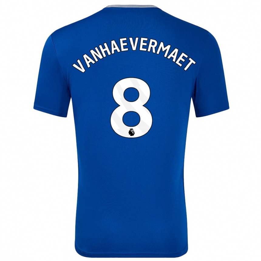 Femme Football Maillot Justine Vanhaevermaet #8 Bleu Avec Tenues Domicile 2024/25 Canada