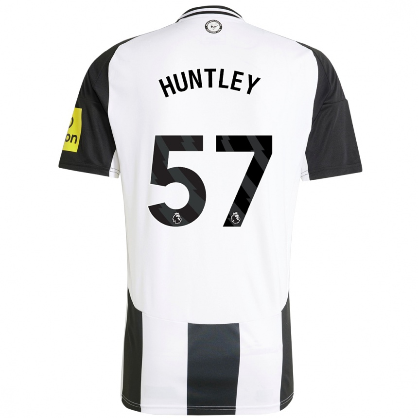 Femme Football Maillot James Huntley #57 Blanc Noir Tenues Domicile 2024/25 Canada