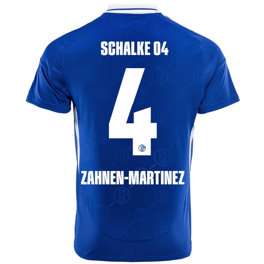 Women Football Pablo Zahnen-Martinez #4 Royal Blue Home Jersey 2024/25 T-Shirt Canada