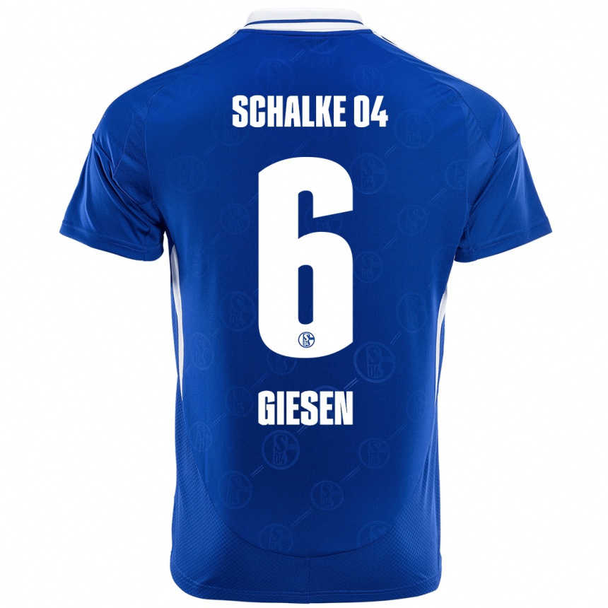 Women Football Tim Giesen #6 Royal Blue Home Jersey 2024/25 T-Shirt Canada