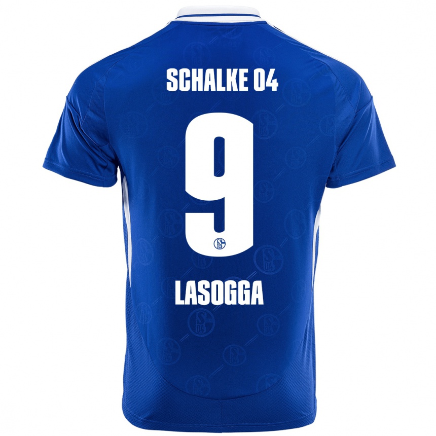 Women Football Pierre-Michel Lasogga #9 Royal Blue Home Jersey 2024/25 T-Shirt Canada