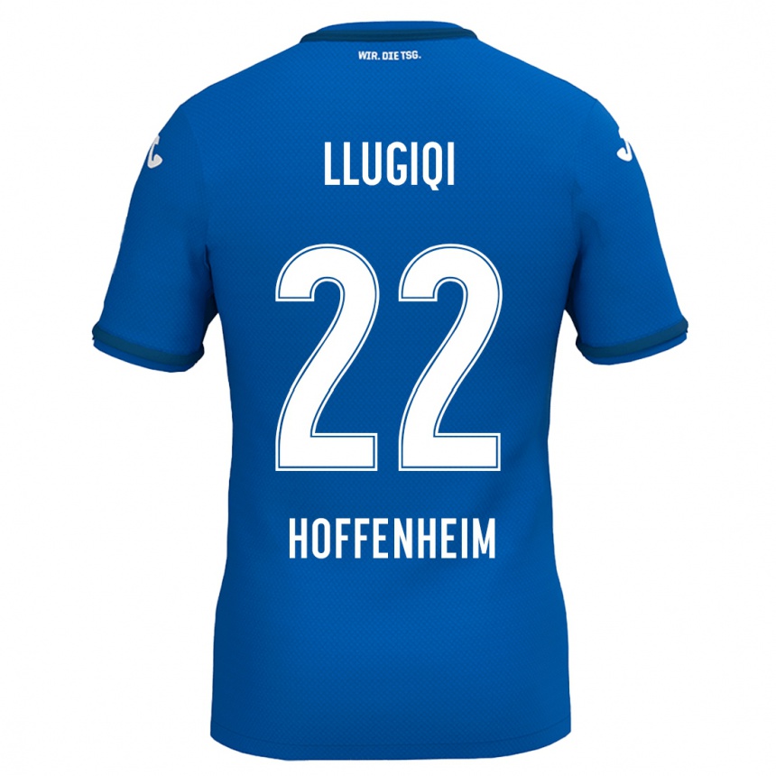 Women Football Arian Llugiqi #22 Royal Blue Home Jersey 2024/25 T-Shirt Canada