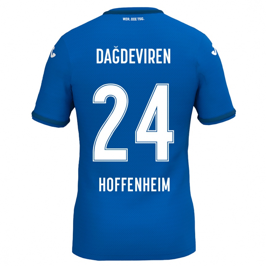 Women Football Diren Dağdeviren #24 Royal Blue Home Jersey 2024/25 T-Shirt Canada