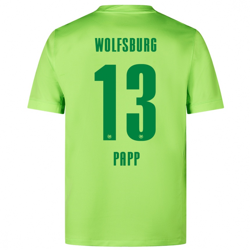 Women Football Luca Papp #13 Fluorescent Green Home Jersey 2024/25 T-Shirt Canada