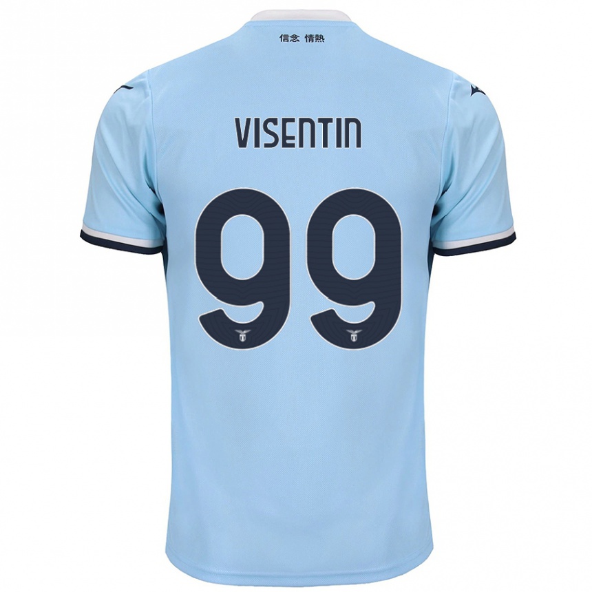 Women Football Noemi Visentin #99 Blue Home Jersey 2024/25 T-Shirt Canada