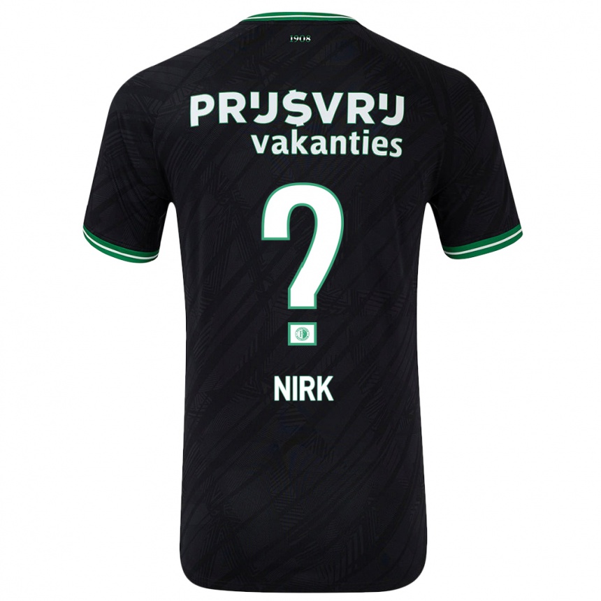 Women Football Jeremiah Nirk #0 Black Green Away Jersey 2024/25 T-Shirt Canada