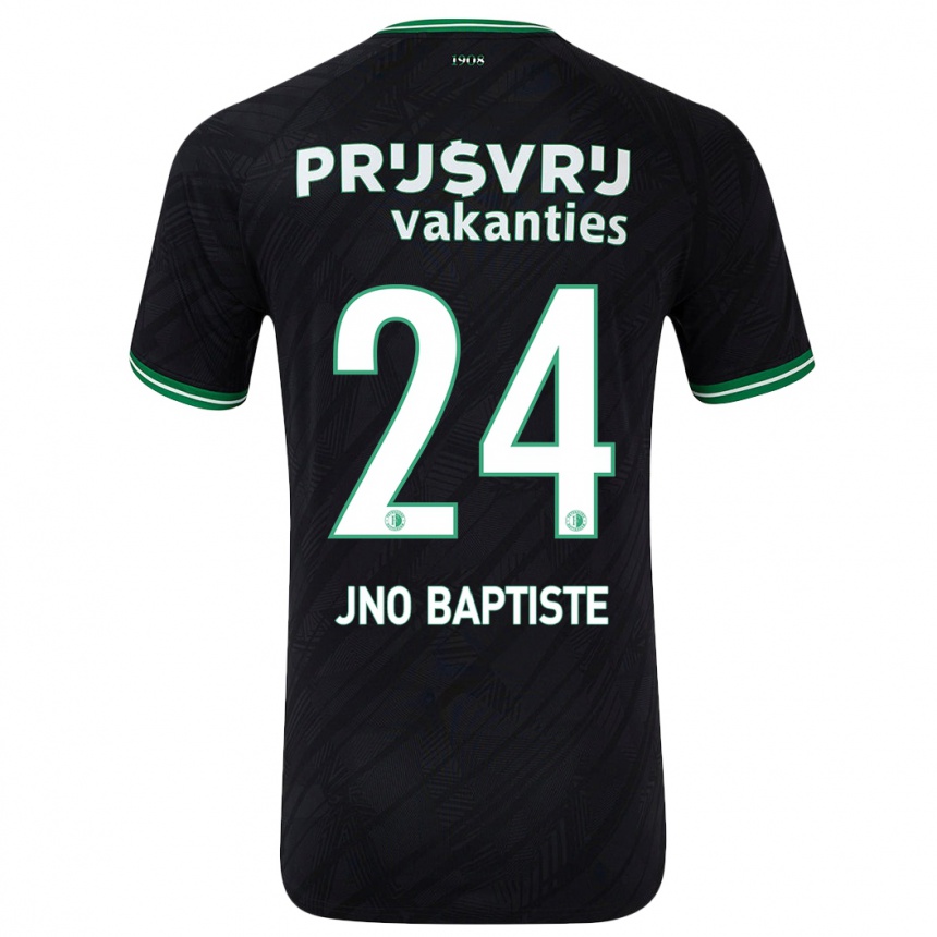 Women Football Bridget Jno Baptiste #24 Black Green Away Jersey 2024/25 T-Shirt Canada