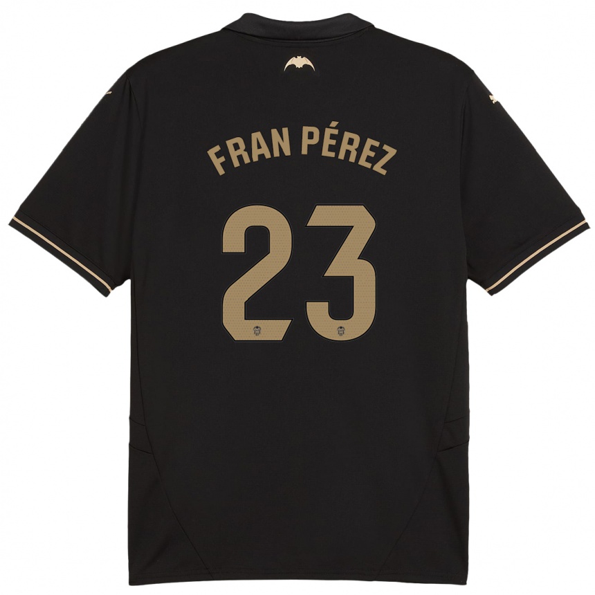 Femme Football Maillot Fran Pérez #23 Noir Tenues Extérieur 2024/25 Canada