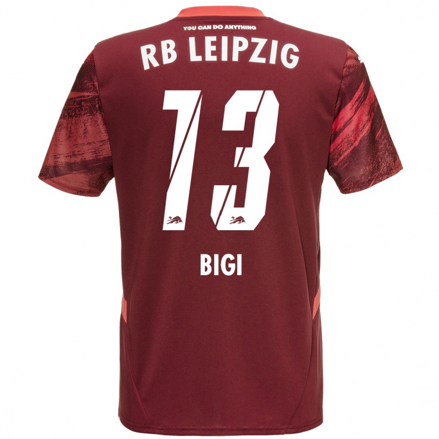 Women Football Samim Bigi #13 Burgundy Away Jersey 2024/25 T-Shirt Canada