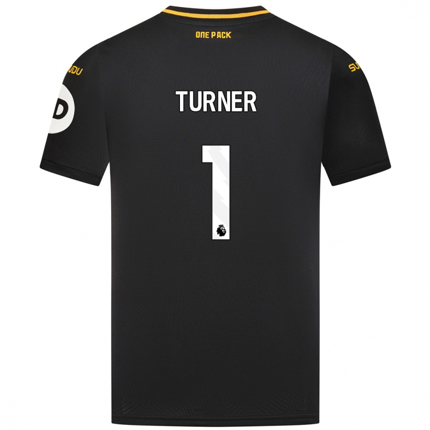 Women Football Shannon Turner #1 Black Away Jersey 2024/25 T-Shirt Canada