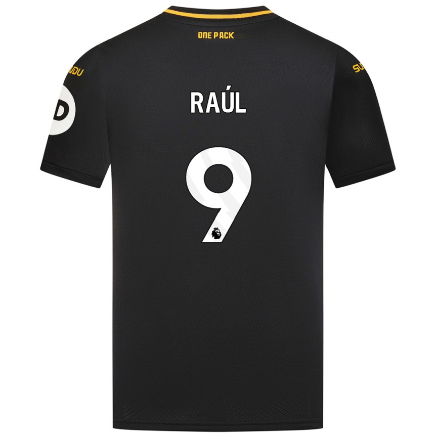 Women Football Raul Jimenez #9 Black Away Jersey 2024/25 T-Shirt Canada