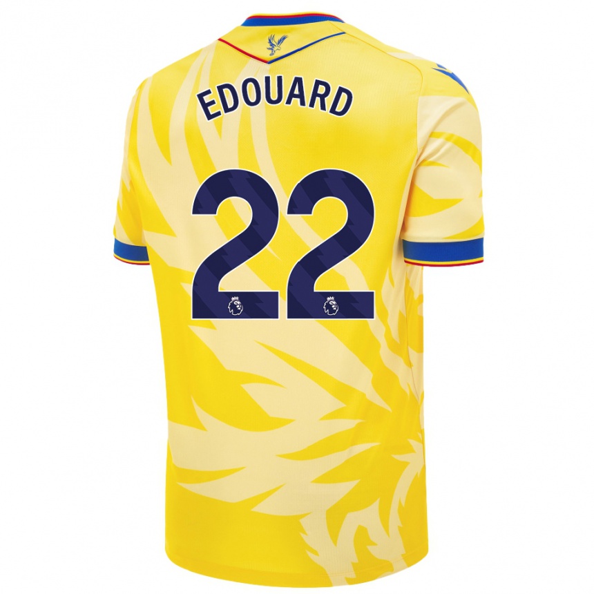 Femme Football Maillot Odsonne Edouard #22 Jaune Tenues Extérieur 2024/25 Canada