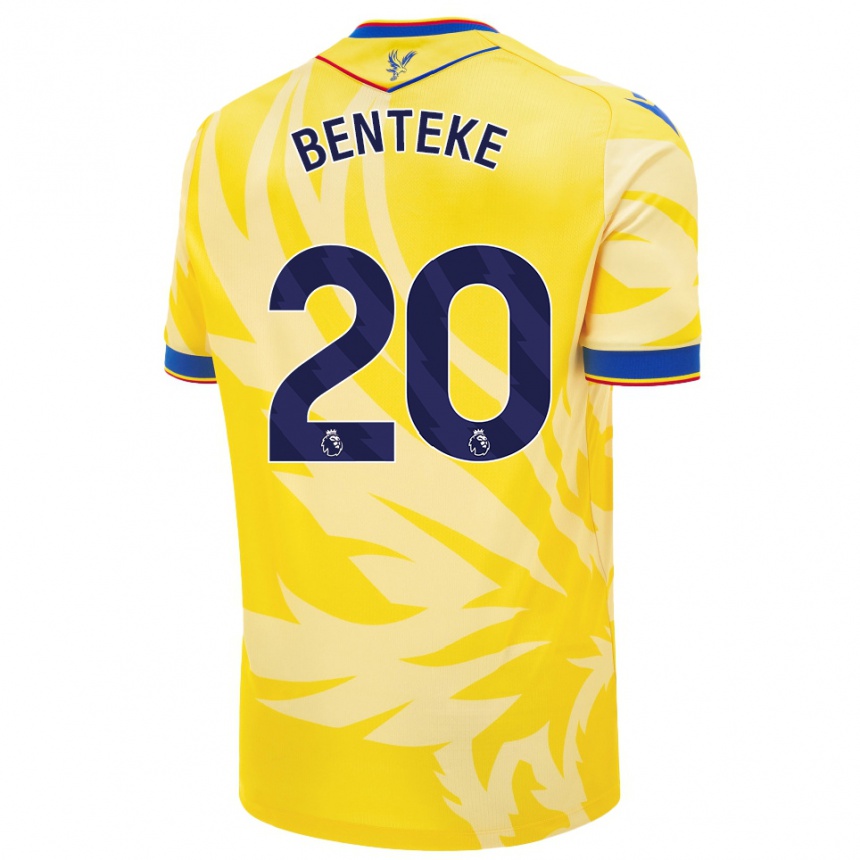 Femme Football Maillot Christian Benteke #20 Jaune Tenues Extérieur 2024/25 Canada