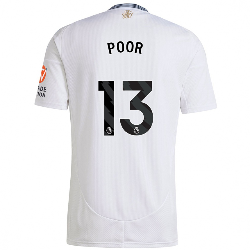 Women Football Sophia Poor #13 White Away Jersey 2024/25 T-Shirt Canada