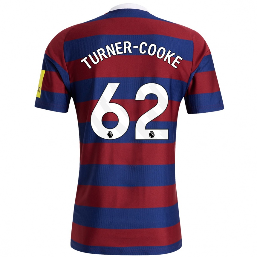 Women Football Jay Turner-Cooke #62 Burgundy Navy Blue Away Jersey 2024/25 T-Shirt Canada