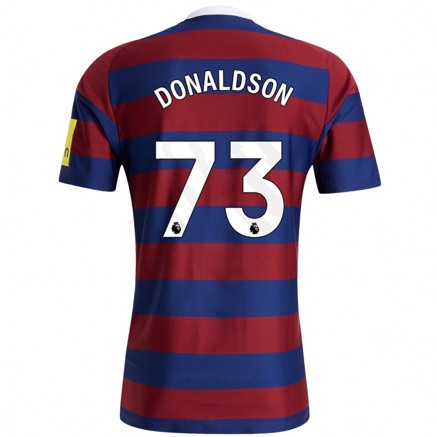 Femme Football Maillot Josh Donaldson #73 Bordeaux Bleu Marine Tenues Extérieur 2024/25 Canada