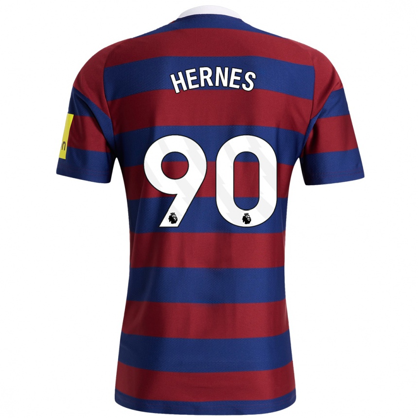 Femme Football Maillot Travis Hernes #90 Bordeaux Bleu Marine Tenues Extérieur 2024/25 Canada