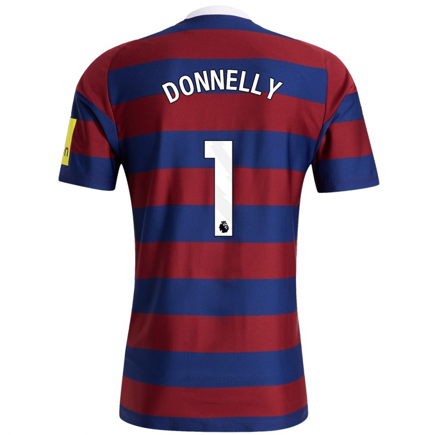 Women Football Grace Donnelly #1 Burgundy Navy Blue Away Jersey 2024/25 T-Shirt Canada