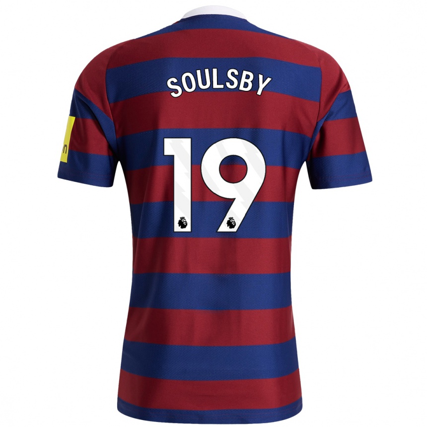 Women Football Anna Soulsby #19 Burgundy Navy Blue Away Jersey 2024/25 T-Shirt Canada