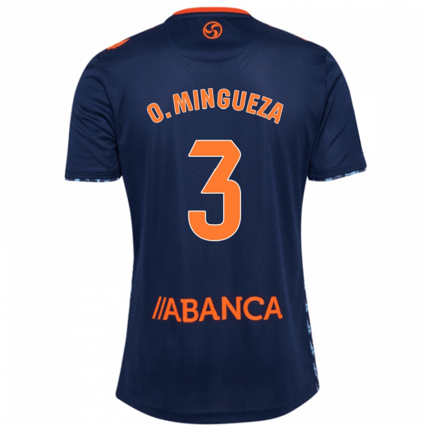 Women Football Óscar Mingueza #3 Navy Blue Away Jersey 2024/25 T-Shirt Canada