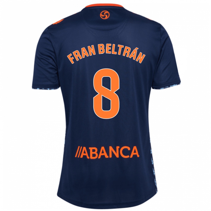 Femme Football Maillot Fran Beltrán #8 Bleu Marine Tenues Extérieur 2024/25 Canada