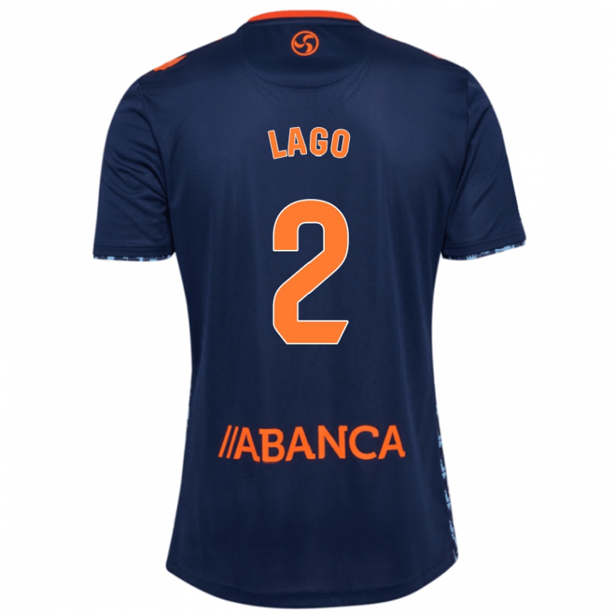 Women Football Yoel Lago #2 Navy Blue Away Jersey 2024/25 T-Shirt Canada