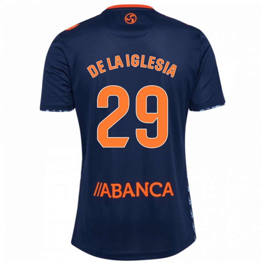 Women Football David De La Iglesia #29 Navy Blue Away Jersey 2024/25 T-Shirt Canada