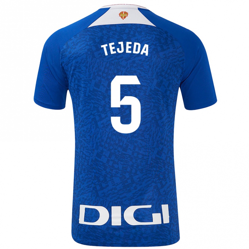 Women Football Diego Tejeda #5 Royal Blue Away Jersey 2024/25 T-Shirt Canada