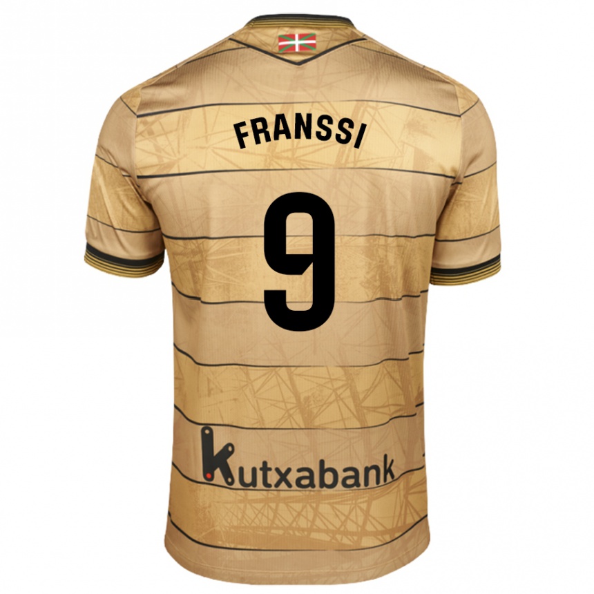 Women Football Sanni Maija Franssi #9 Brown Away Jersey 2024/25 T-Shirt Canada