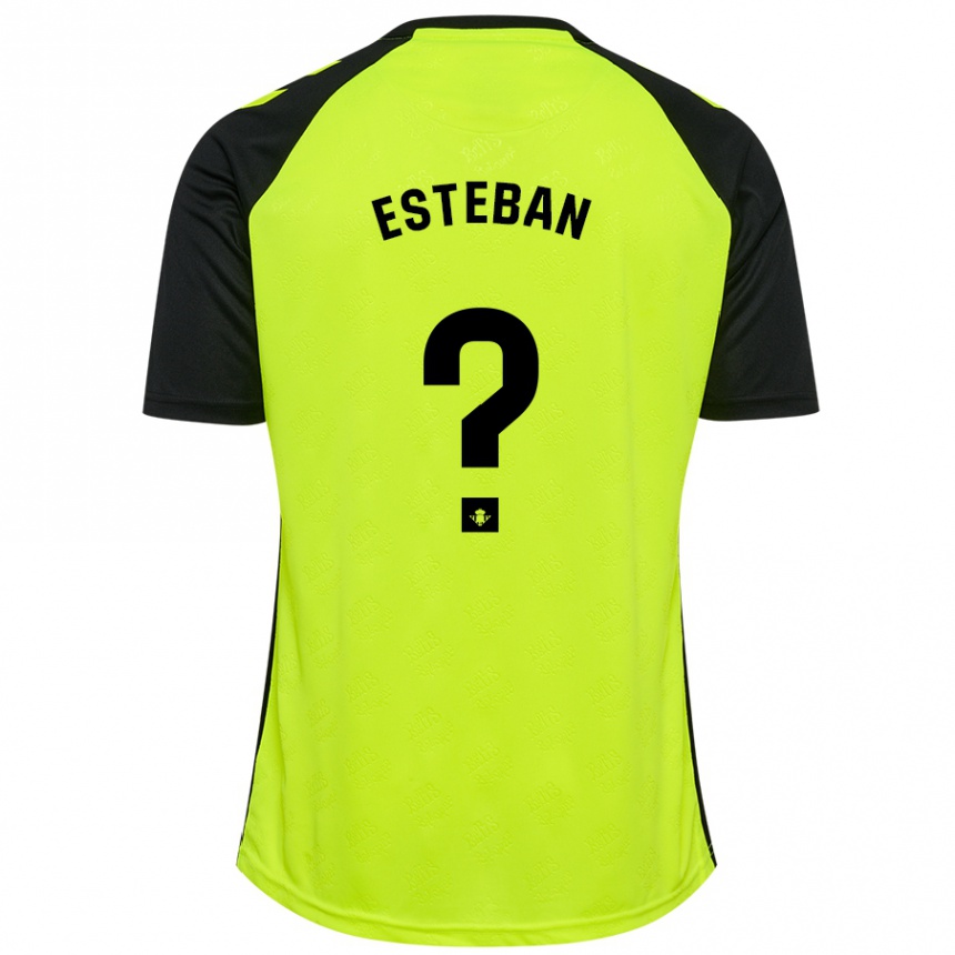 Femme Football Maillot Paco Esteban #0 Jaune Fluo Noir Tenues Extérieur 2024/25 Canada