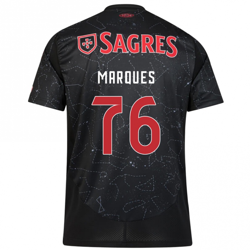 Femme Football Maillot Gustavo Marques #76 Noir Rouge Tenues Extérieur 2024/25 Canada