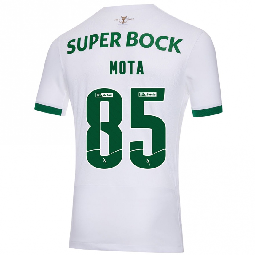 Women Football Rafael Mota #85 White Green Away Jersey 2024/25 T-Shirt Canada