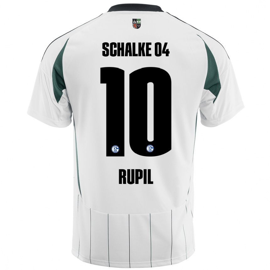 Women Football Timothé Rupil #10 White Green Away Jersey 2024/25 T-Shirt Canada