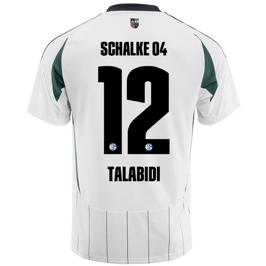 Women Football Malik Talabidi #12 White Green Away Jersey 2024/25 T-Shirt Canada