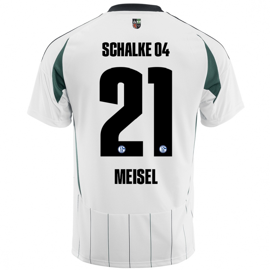 Women Football Kelsey Meisel #21 White Green Away Jersey 2024/25 T-Shirt Canada