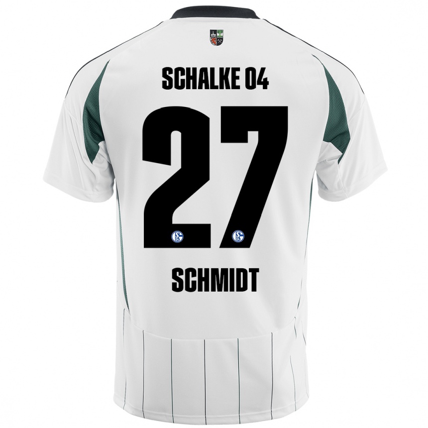 Women Football Tim Schmidt #27 White Green Away Jersey 2024/25 T-Shirt Canada