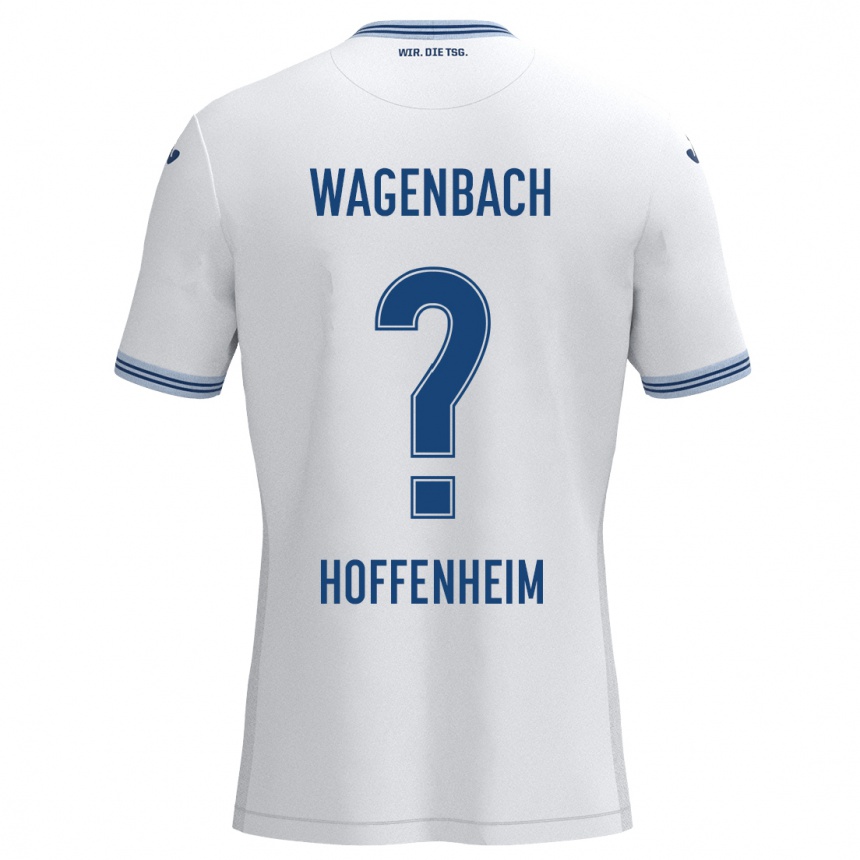 Women Football Lion Wagenbach #0 White Blue Away Jersey 2024/25 T-Shirt Canada