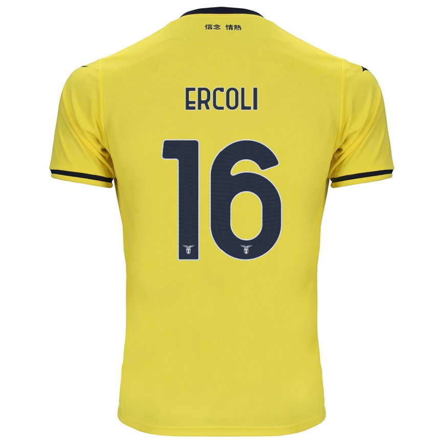 Women Football Michele Ercoli #16 Yellow Away Jersey 2024/25 T-Shirt Canada