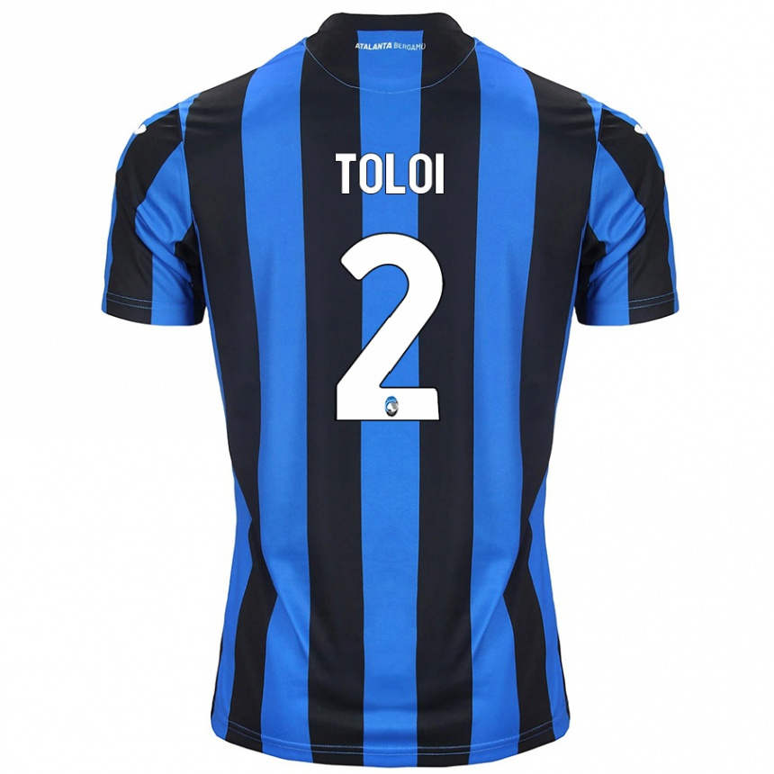 Kids Football Rafael Tolói #2 Blue Black Home Jersey 2024/25 T-Shirt Canada