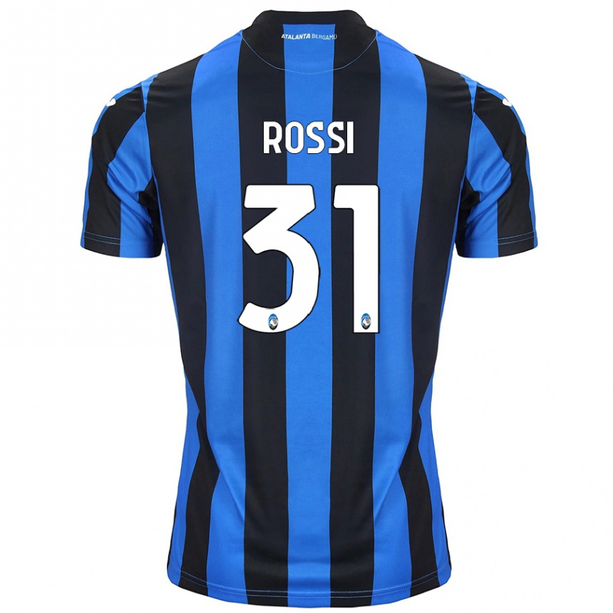 Enfant Football Maillot Francesco Rossi #31 Bleu Noir Tenues Domicile 2024/25 Canada