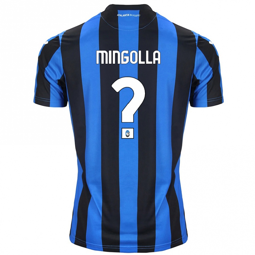 Enfant Football Maillot Simone Mingolla #0 Bleu Noir Tenues Domicile 2024/25 Canada