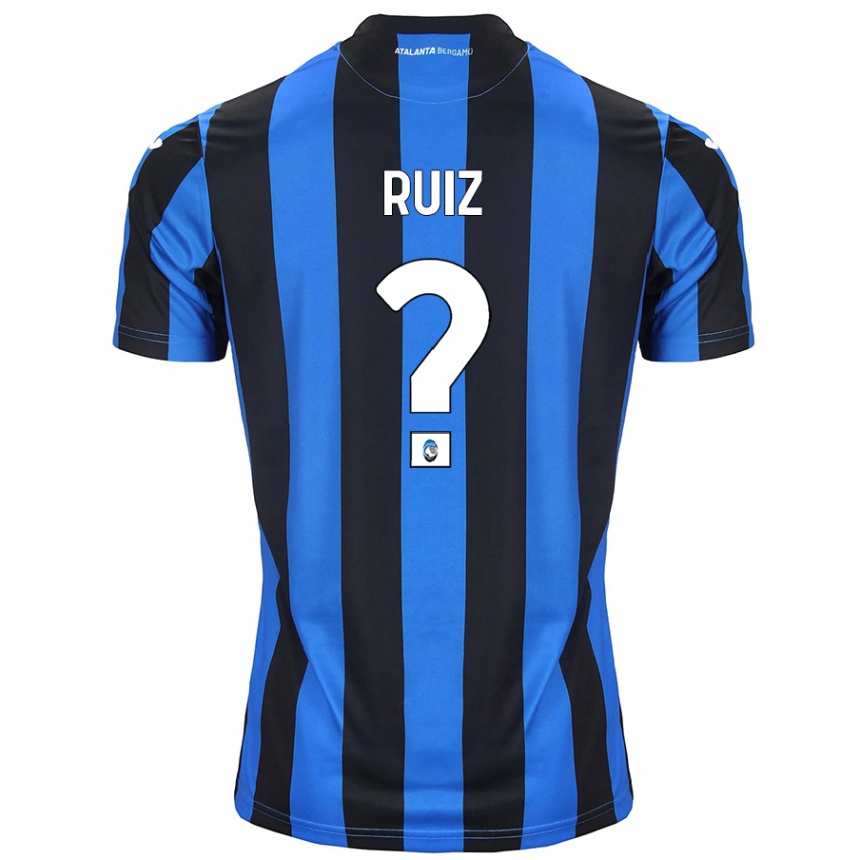 Enfant Football Maillot Gerard Ruiz #0 Bleu Noir Tenues Domicile 2024/25 Canada