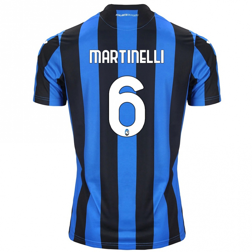 Kids Football Gabriel Martinelli #6 Blue Black Home Jersey 2024/25 T-Shirt Canada