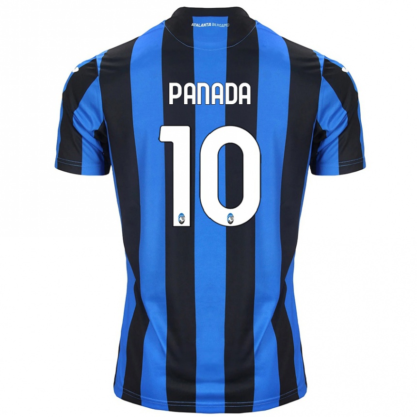 Kids Football Simone Panada #10 Blue Black Home Jersey 2024/25 T-Shirt Canada