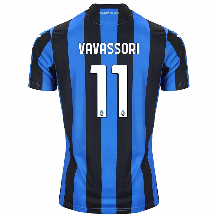 Kids Football Dominic Vavassori #11 Blue Black Home Jersey 2024/25 T-Shirt Canada