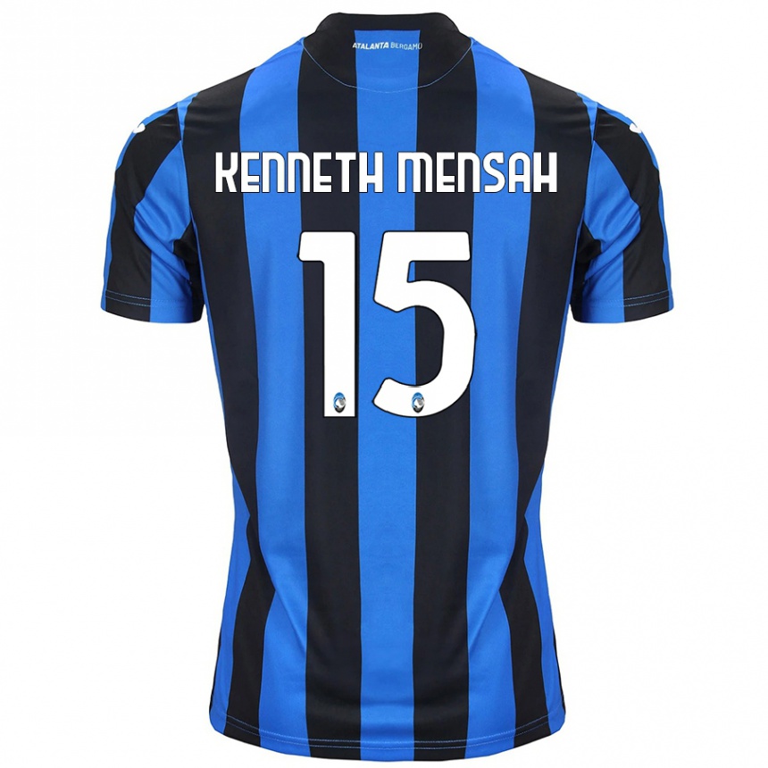 Kids Football Anthony Kenneth Mensah #15 Blue Black Home Jersey 2024/25 T-Shirt Canada