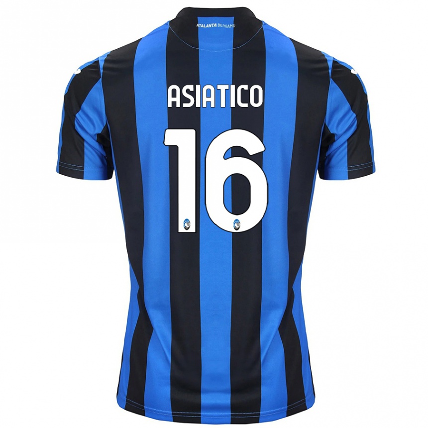 Enfant Football Maillot Pietro Asiatico #16 Bleu Noir Tenues Domicile 2024/25 Canada