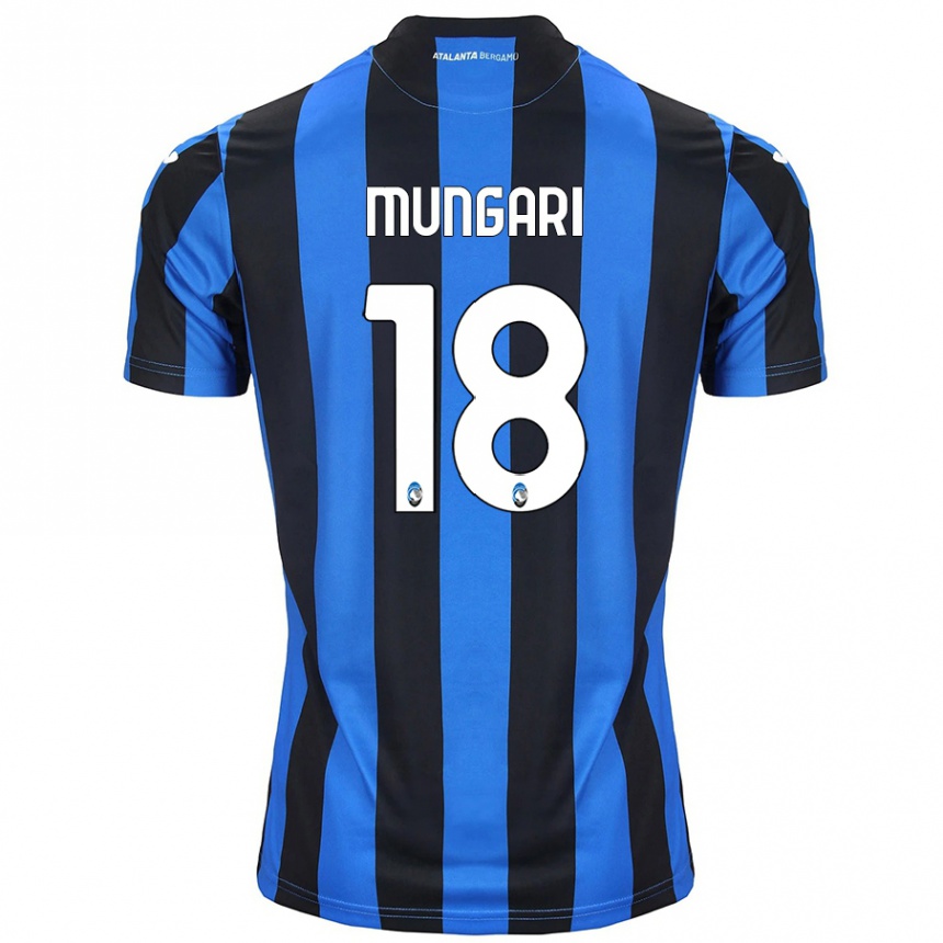 Enfant Football Maillot Giuseppe Mungari #18 Bleu Noir Tenues Domicile 2024/25 Canada