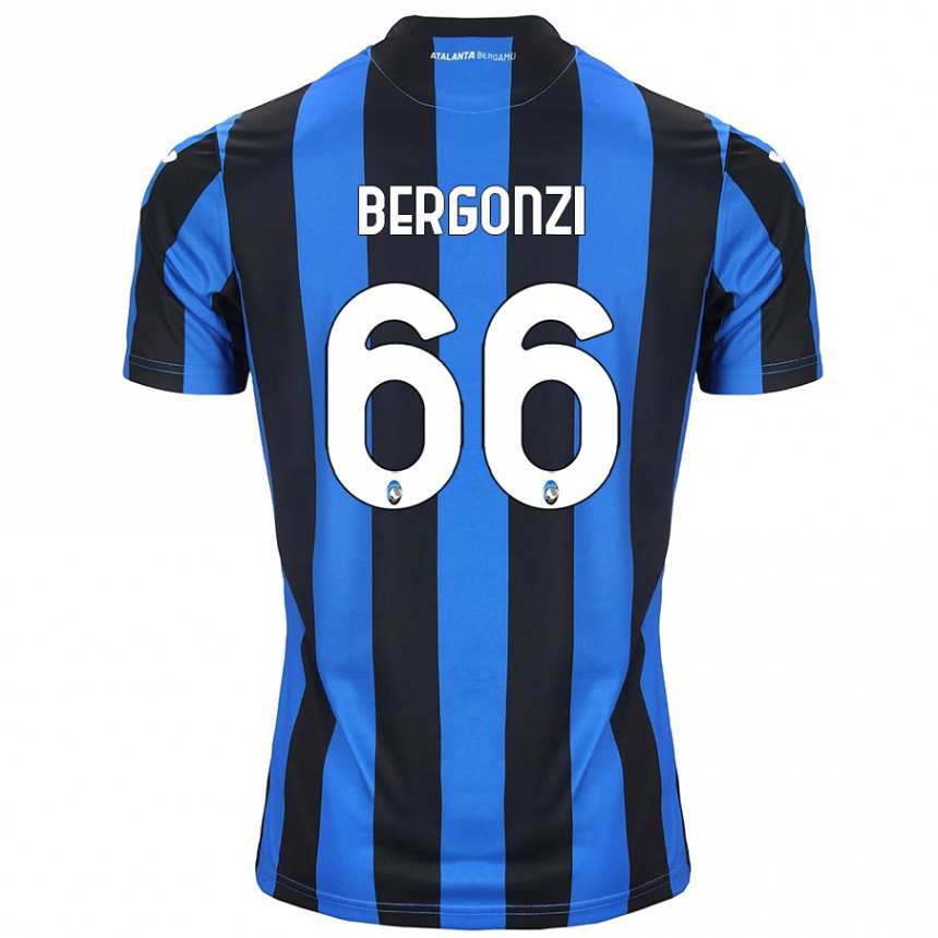 Enfant Football Maillot Federico Bergonzi #66 Bleu Noir Tenues Domicile 2024/25 Canada