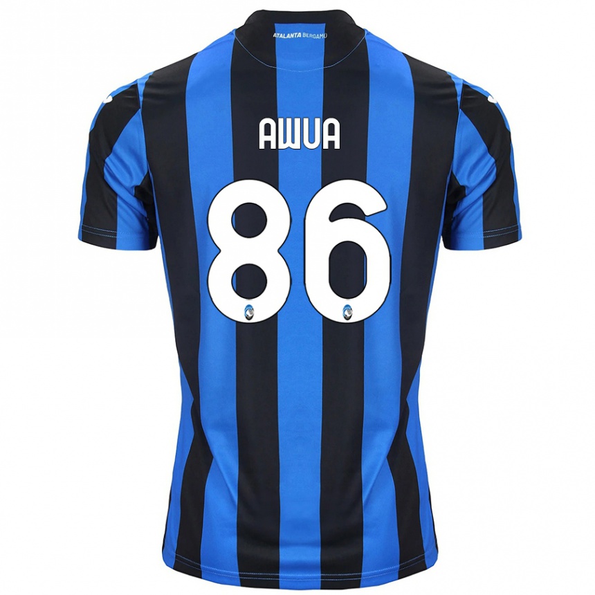 Enfant Football Maillot Theophilus Awua #86 Bleu Noir Tenues Domicile 2024/25 Canada